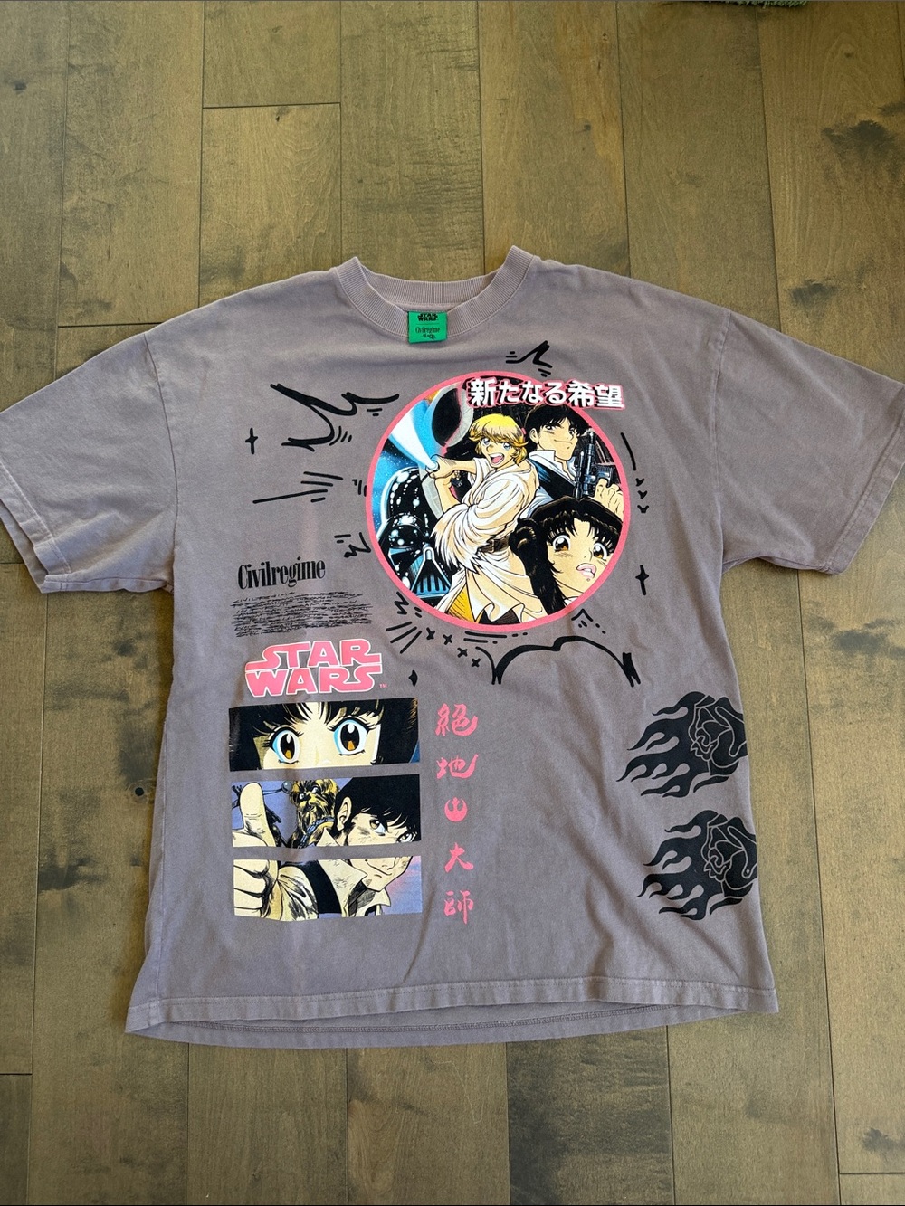 Civil Regime x Star Wars Anime Manga Movie Promo Princess Leia Graphic Large